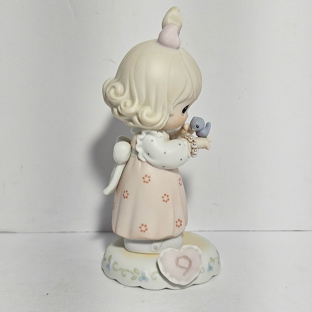 Precious Moments Growing In Grace Age 9 Figurine Girl with Bird 183865 Enesco